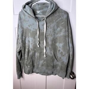 Aerie Weekend oversized Hoodie tie dye Green/Blue relaxed comfy size small